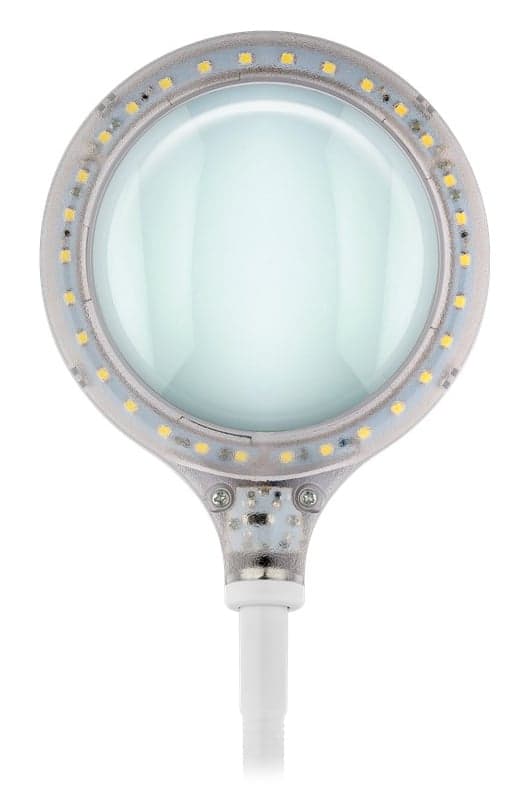 GOOBAY μεγεθυντικός φακός 60359 με κλιπ & βάση, LED, 3 διόπτρες, λευκός 4