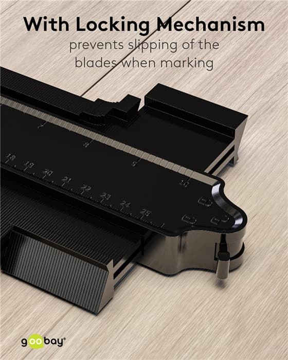 GOOBAY σετ παντογράφοι 61668, κλίμακα σε inch/cm, 130/250mm, 2τμχ 3