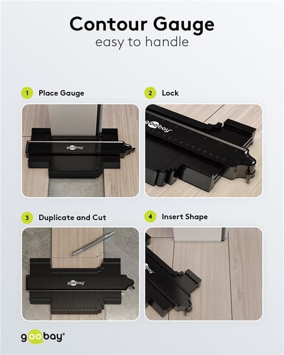 GOOBAY σετ παντογράφοι 61668, κλίμακα σε inch/cm, 130/250mm, 2τμχ 7