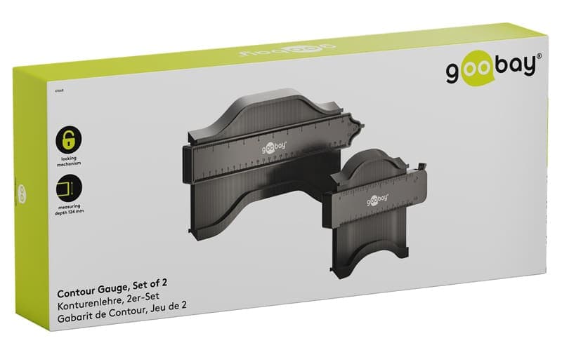 GOOBAY σετ παντογράφοι 61668, κλίμακα σε inch/cm, 130/250mm, 2τμχ 9