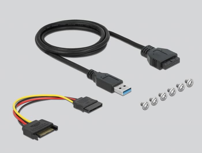 Πρόσοψη DELOCK 64058, 3,5" σε USB-C, 2x USB & SD/Micro SD 3
