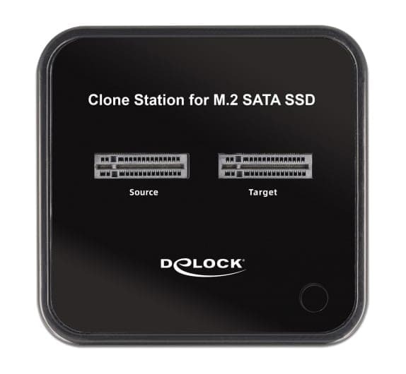 DELOCK docking station για M.2 SATA SSD 64178, 2 θέσεων, 6Gbps, clone function, μαύρο 3