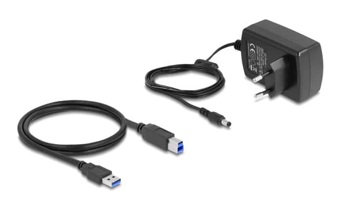 DELOCK docking station για 2.5" ή 3.5" SATA HDD/SSD 64183, 2 θέσεων, με card reader, 5Gbps, clone function, μαύρο 5