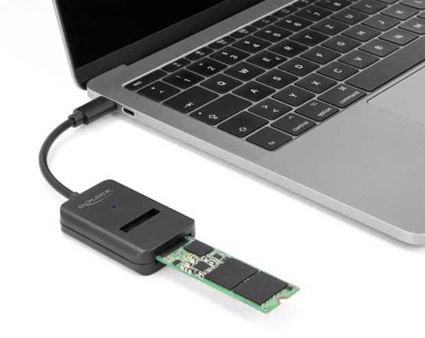DELOCK αντάπτορας USB-C σε M.2 NVMe PCIe/SATA SSD 64198, 10Gbps 2
