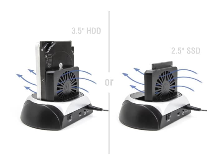 DELOCK docking station για M.2 NVMe/SATA ή 2.5"/3.5" SSD/HDD 64280, 10Gbps, μαύρο 2