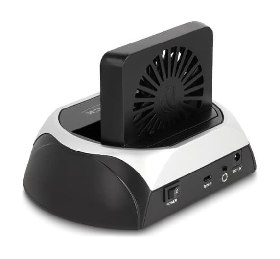 DELOCK docking station για M.2 NVMe/SATA ή 2.5"/3.5" SSD/HDD 64280, 10Gbps, μαύρο 4