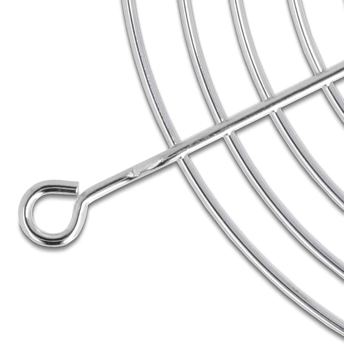 DELOCK σχάρα για 80mm ανεμιστήρα 67306, μεταλλική, ασημί 2