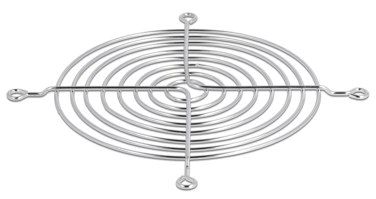 DELOCK σχάρα για 120mm ανεμιστήρα 67308, μεταλλική, ασημί