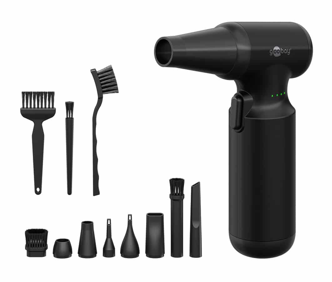 GOOBAY ηλεκτρικό air duster 77830, 100W, 6000mAh, μαύρο