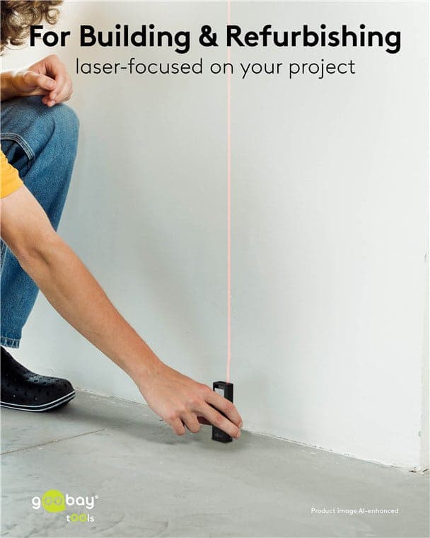 GOOBAY laser μετρητής απόστασης 77834, επαναφορτιζόμενος, έως 30m 2