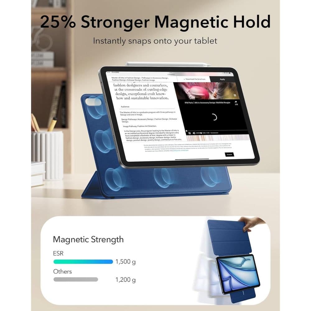 ESR Rebound Magnetic - θήκη για Apple iPad Air (2020) / (2022) 11 (2024) (2025) (2026) - Μπλε 7