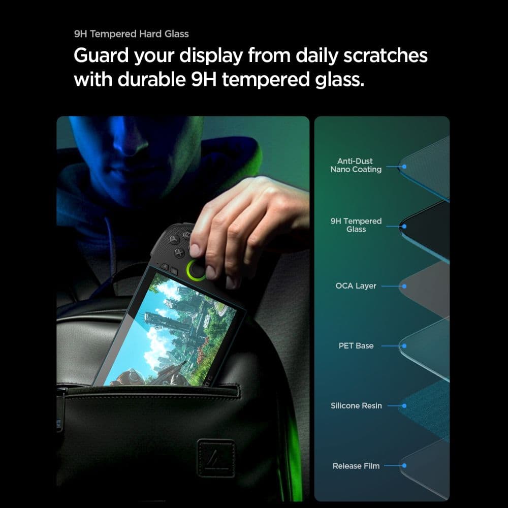 Σκληρυμένο γυαλί SPIGEN GLAS.TR SLIM 2 τεμαχίων ROG ALLY / ALLY X 2023-2025 / MSI CLAW 7 AI+ ΔΙΑΦΑΝΕΣ 7