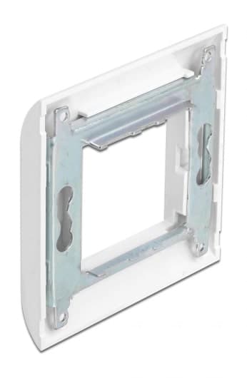 DELOCK module βάση πρίζας με frame Easy 45 81300, 80x80mm, λευκό 2