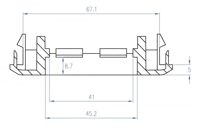 DELOCK module βάση πρίζας Easy 45 81316, 130 x 80 mm, λευκό 4