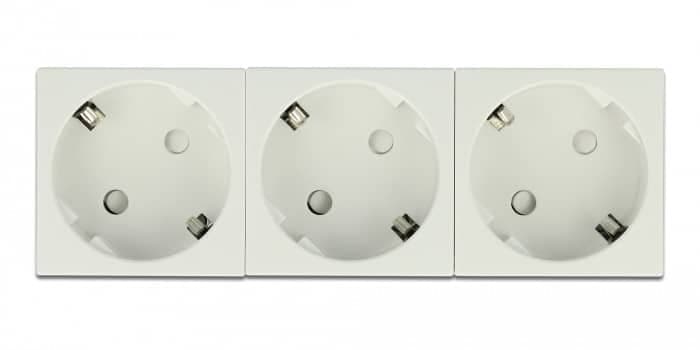 DELOCK τριπλό module πρίζας ρεύματος Easy 45 81323, 45°, 45x45mm, 5τμχ 2