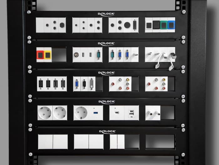 DELOCK module πρίζας ρεύματος Easy 45 81324, 45°, 45x45mm, 10τμχ 4
