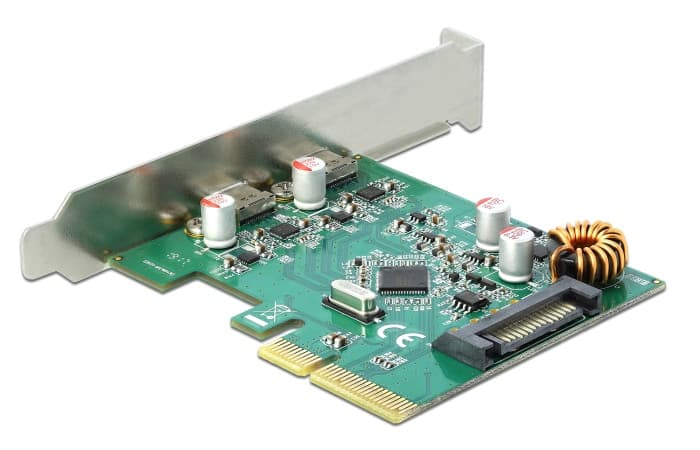 DELOCK κάρτα επέκτασης PCI Express x4 σε 2x USB-C 90397, 10 Gbps 3