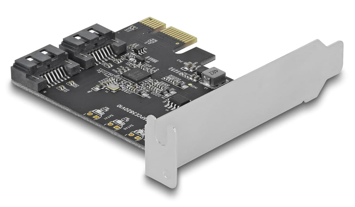 DELOCK κάρτα επέκτασης PCIe σε 2x SATA 90431, 6Gb/s 4