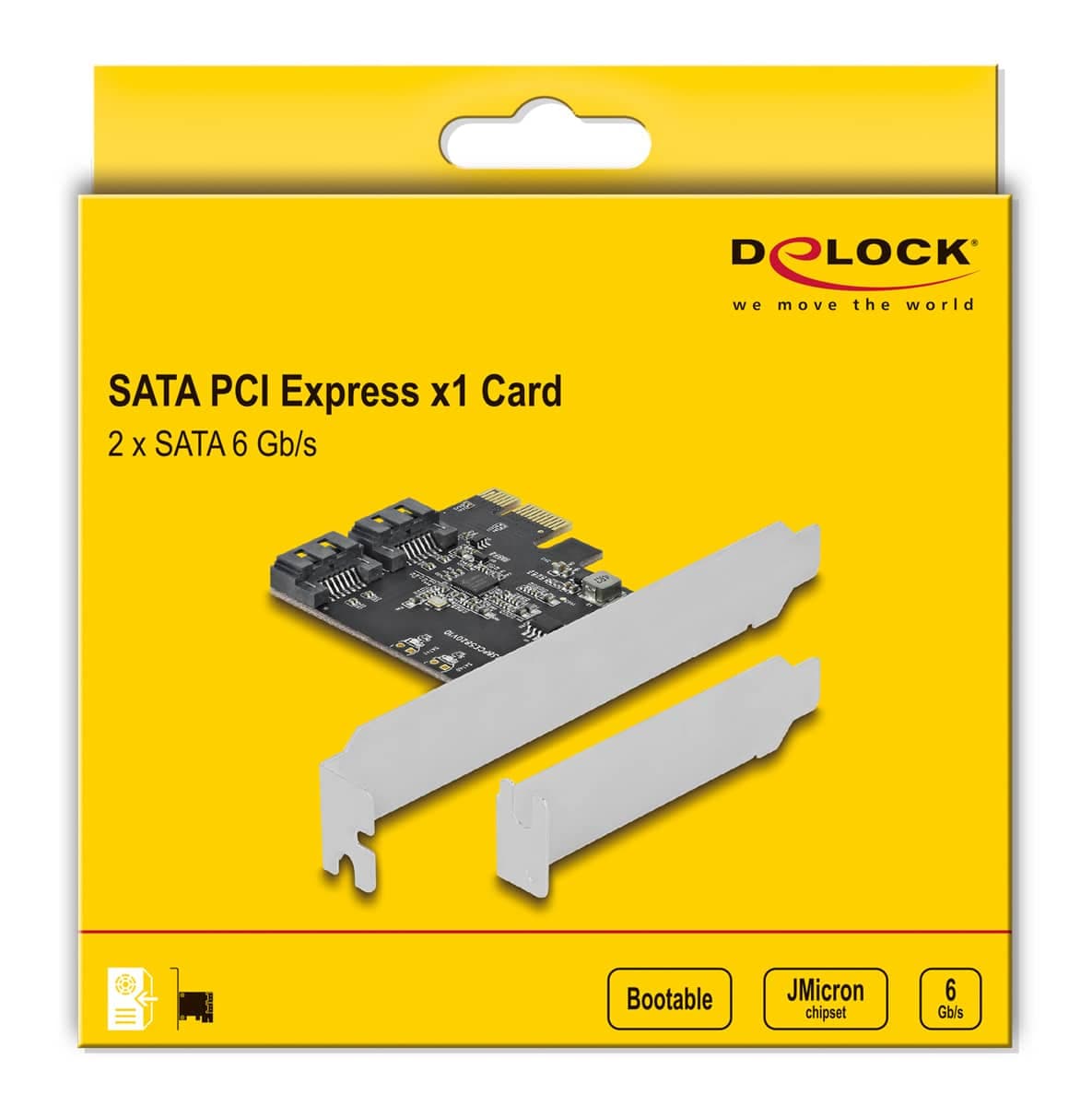 DELOCK κάρτα επέκτασης PCIe σε 2x SATA 90431, 6Gb/s 5