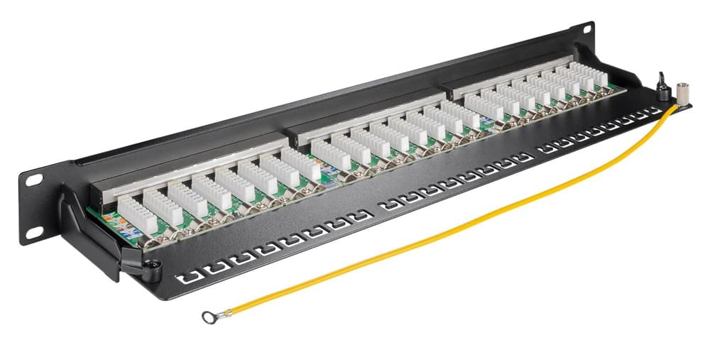 Πίνακας σύνδεσης GOOBAY 90854, 19"/1U, 24 θύρες, CAT 6a STP, μαύρo 3
