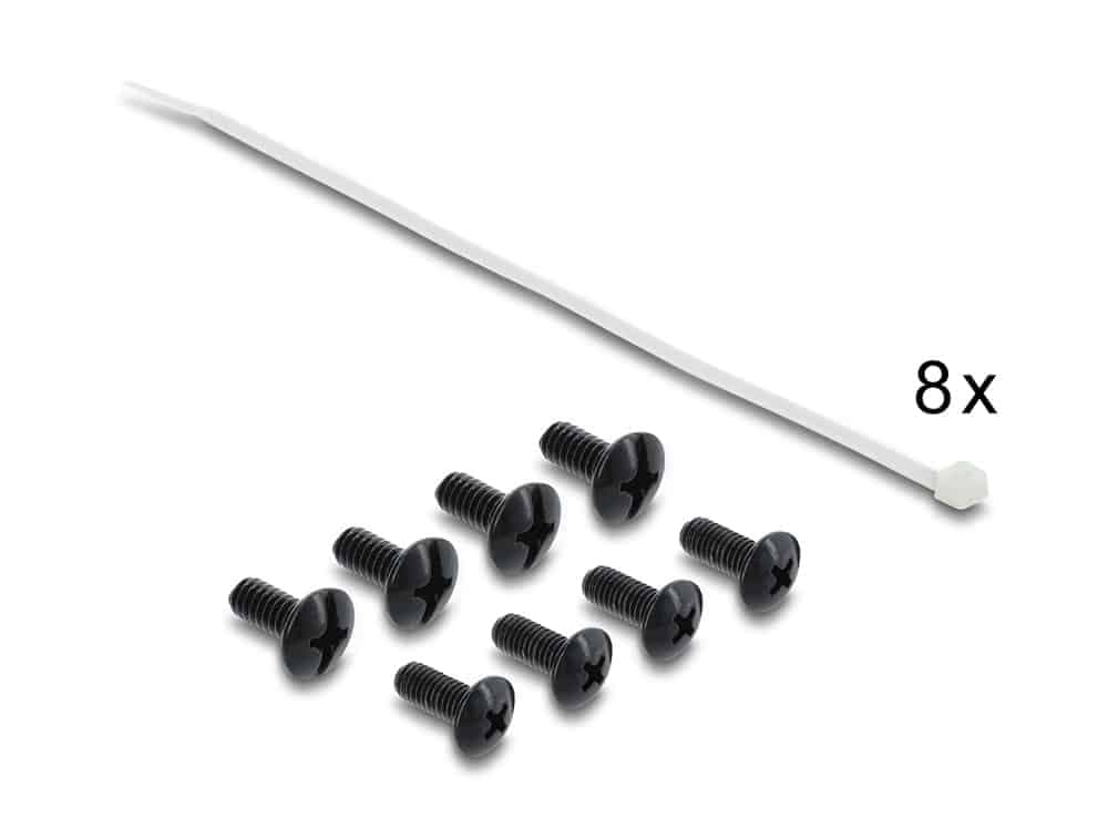 DELOCK patch panel 91087 για rack 19", 1U, 24 θυρών, CAT 6 UTP, με LED, μαύρο 5