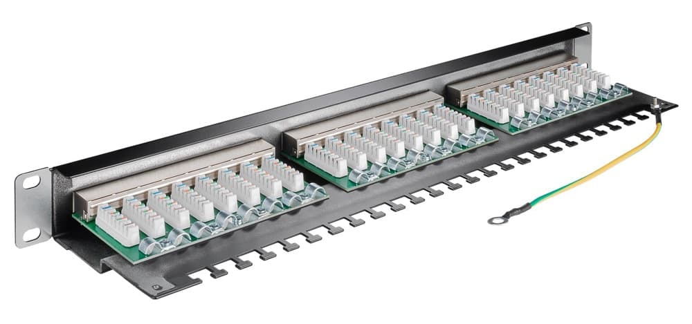 Πίνακας σύνδεσης GOOBAY 93048 19"/1U, 24 θύρες, CAT 6 STP, μαύρo 2