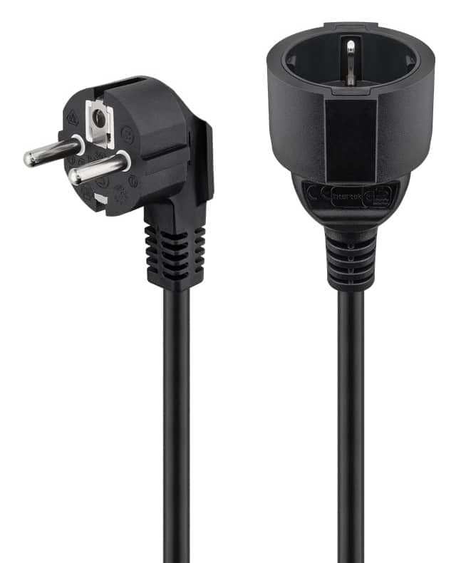 GOOBAY μπαλαντέζα προέκταση ρεύματος 93095, schuko, 3x 1.5mm², 10m, μαύρη 6
