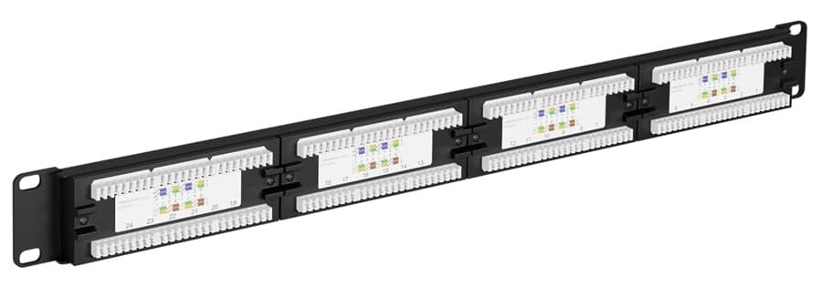 Πάνελ GOOBAY 93866 19"/1U, 24 θύρες, CAT 6 UTP, μαύρo 2
