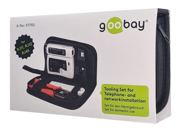 GOOBAY σετ εργαλείων δικτύου 97790 για καλώδια RJ11/RJ12/RJ45, 4 σε 1 6