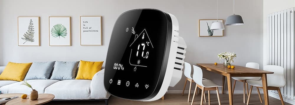 Smart θερμοστάτης πετρελαίου BHT-001-GBLW, WiFi, χωνευτός, μαύρος 6