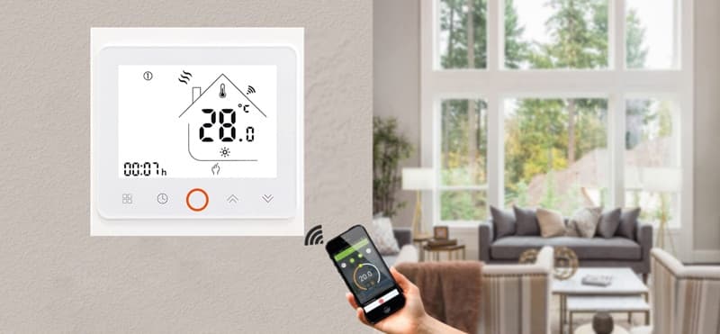 Smart θερμοστάτης αερίου BHT-002-GCLW, WiFi, χωνευτός, λευκός 2
