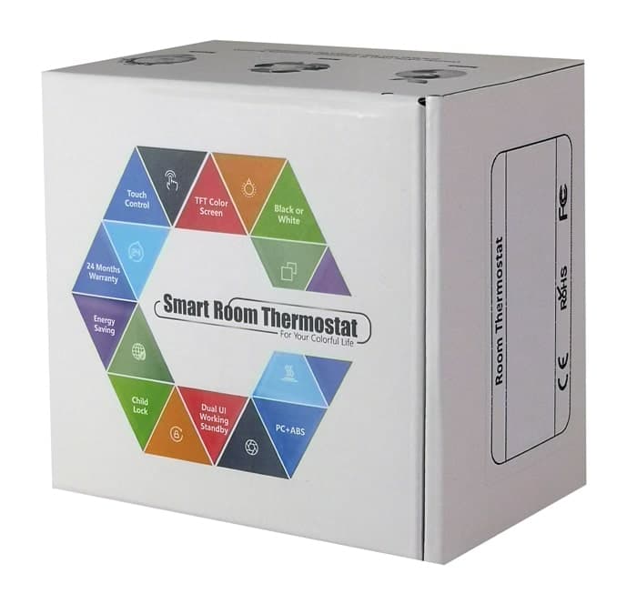 Smart θερμοστάτης πετρελαίου BHT-009GBLW, WiFi, χωνευτός, μαύρος 5