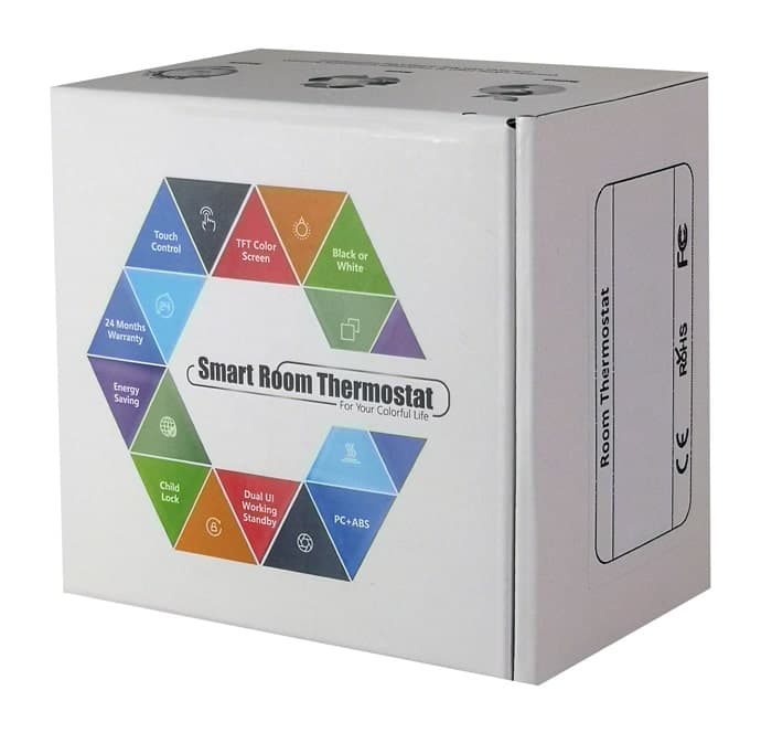 Smart θερμοστάτης αερίου BHT-15GCLW, WiFi, χωνευτός, μαύρος 5