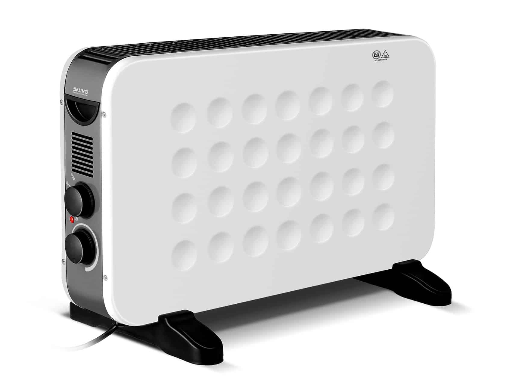 BRUNO θερμοπομπός BRN-0206, 2000W, με θερμοστάτη & ανεμιστήρα, λευκός