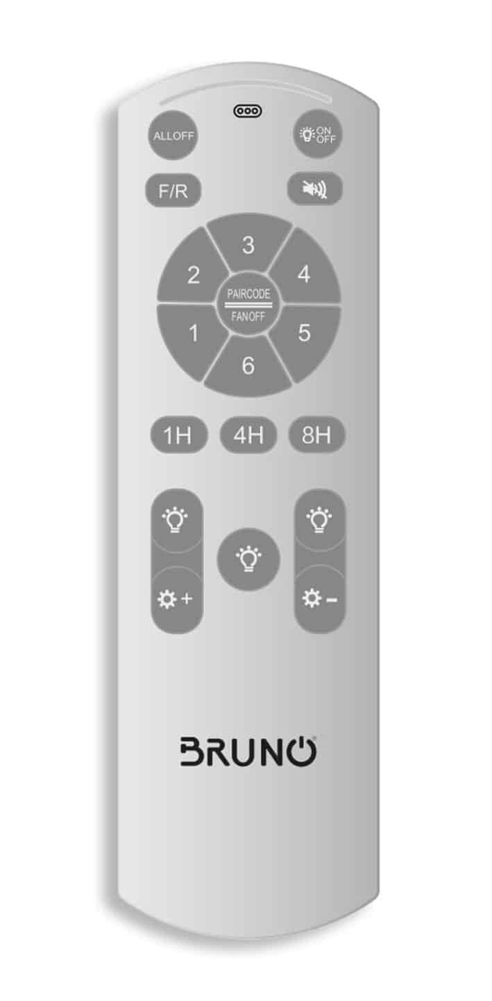 BRUNO ανεμιστήρας οροφής με LED φως BRN-0225, AC 122W, 42", Φ107x47εκ, χρυσός 9