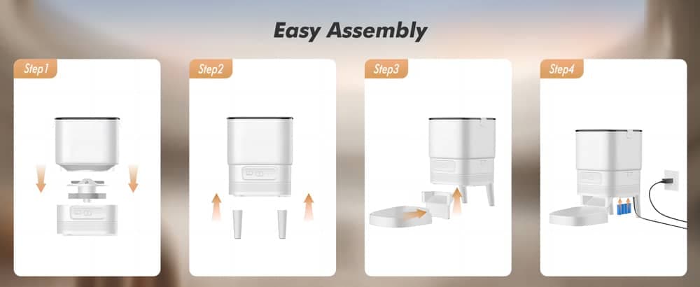 BRUNO smart ταΐστρα κατοικίδιων BRN-0232, 4L, WiFi, λευκή 11