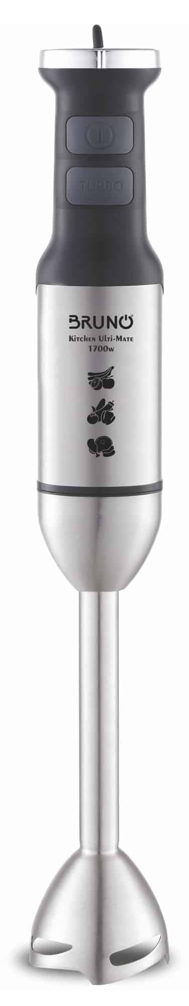 BRUNO ραβδομπλέντερ BRN-0249, 1700W, ρυθμιζόμενη ταχύτητα, 4 λεπίδες, inox-μαύρο