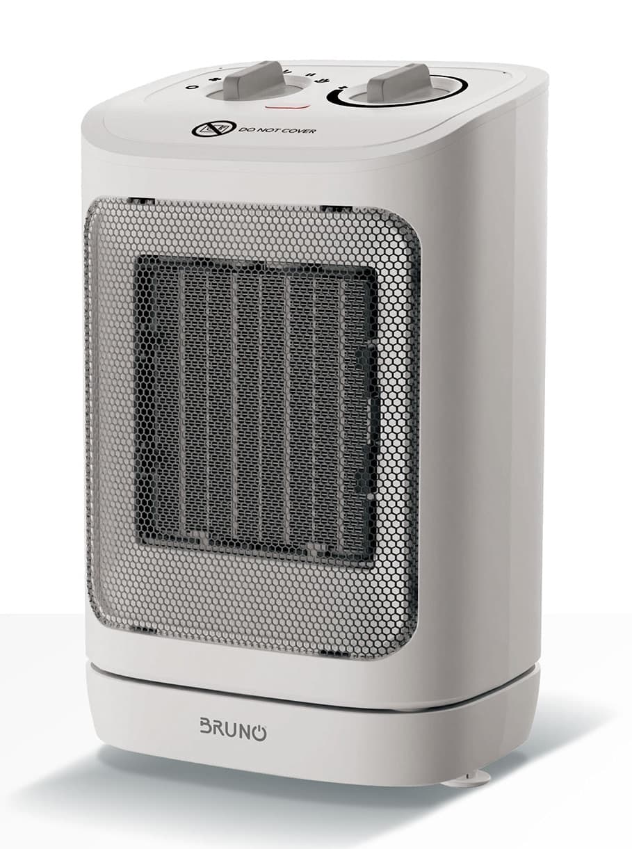 BRUNO κεραμικό αερόθερμο BRN-0255, 2000W, με θερμοστάτη/ανεμιστήρα/αυτόματη περιστροφή, λευκό
