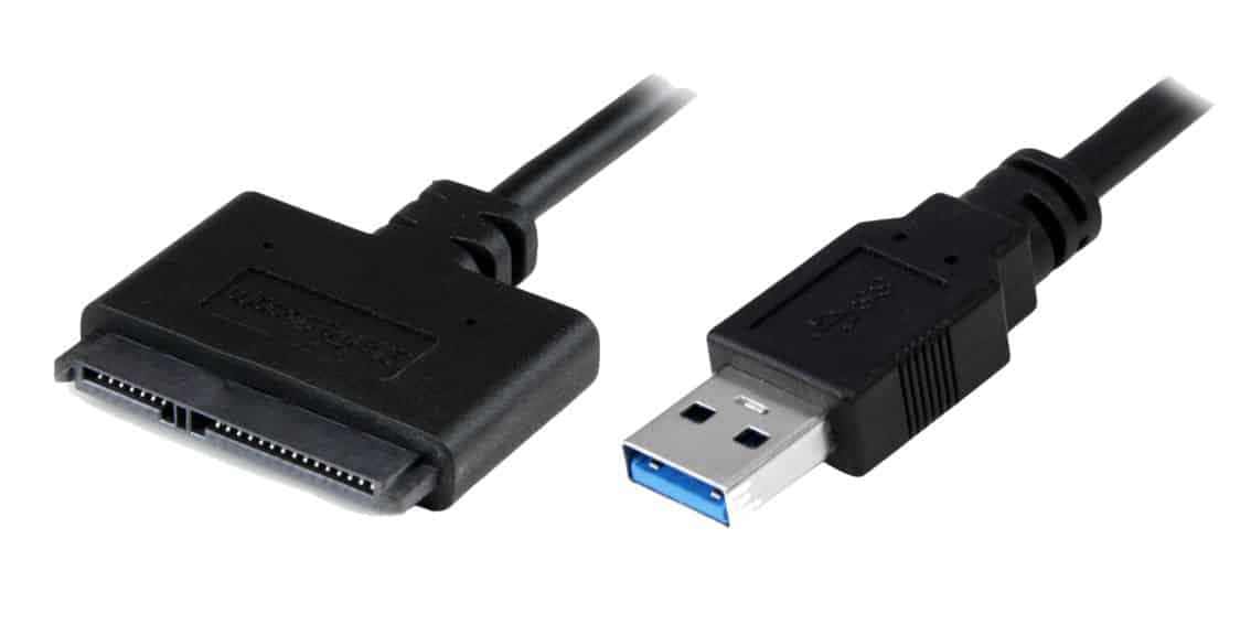 POWERTECH καλώδιο σύνδεσης HDD/SSD CAB-U032, USB 3.0 σε SATA 20cm, μαύρο