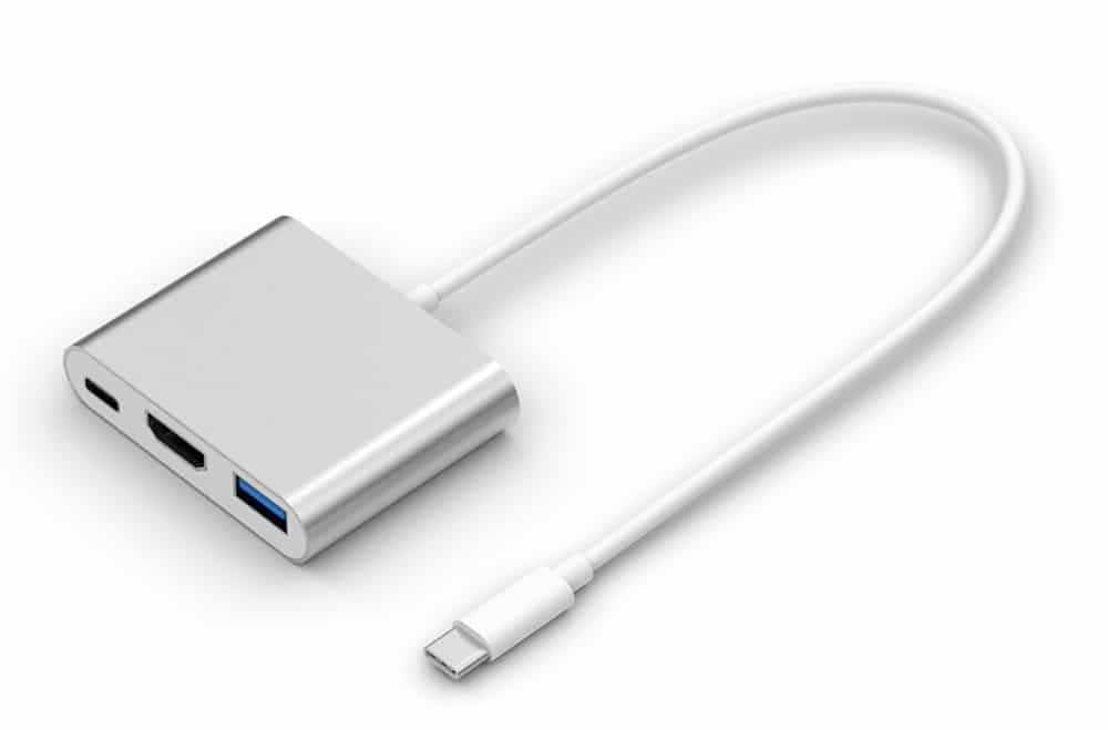 POWERTECH docking station CAB-UC004, 3 θυρών, USB-C σύνδεση, ασημί
