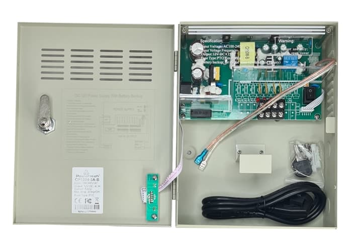 POWERTECH τροφοδοτικό CP1204-5A-B για CCTV, DC12V/5A, 4 κανάλια 2