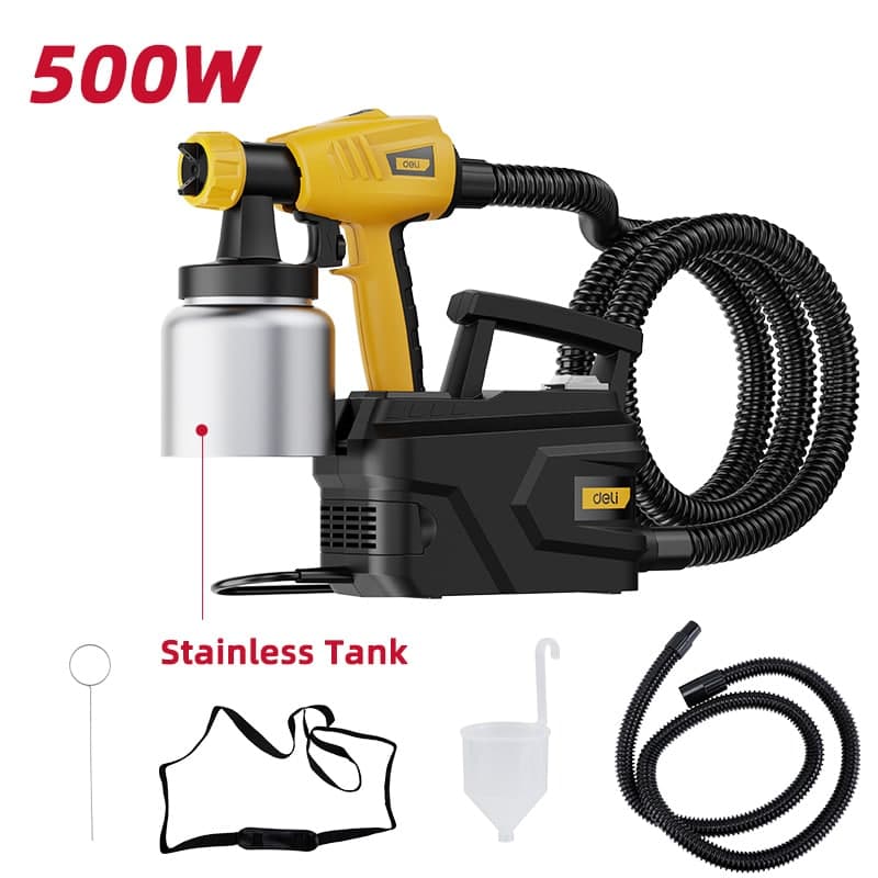 DELI ηλεκτρικό πιστόλι βαφής DC091-1 με δοχείο 800ml, 500W 4