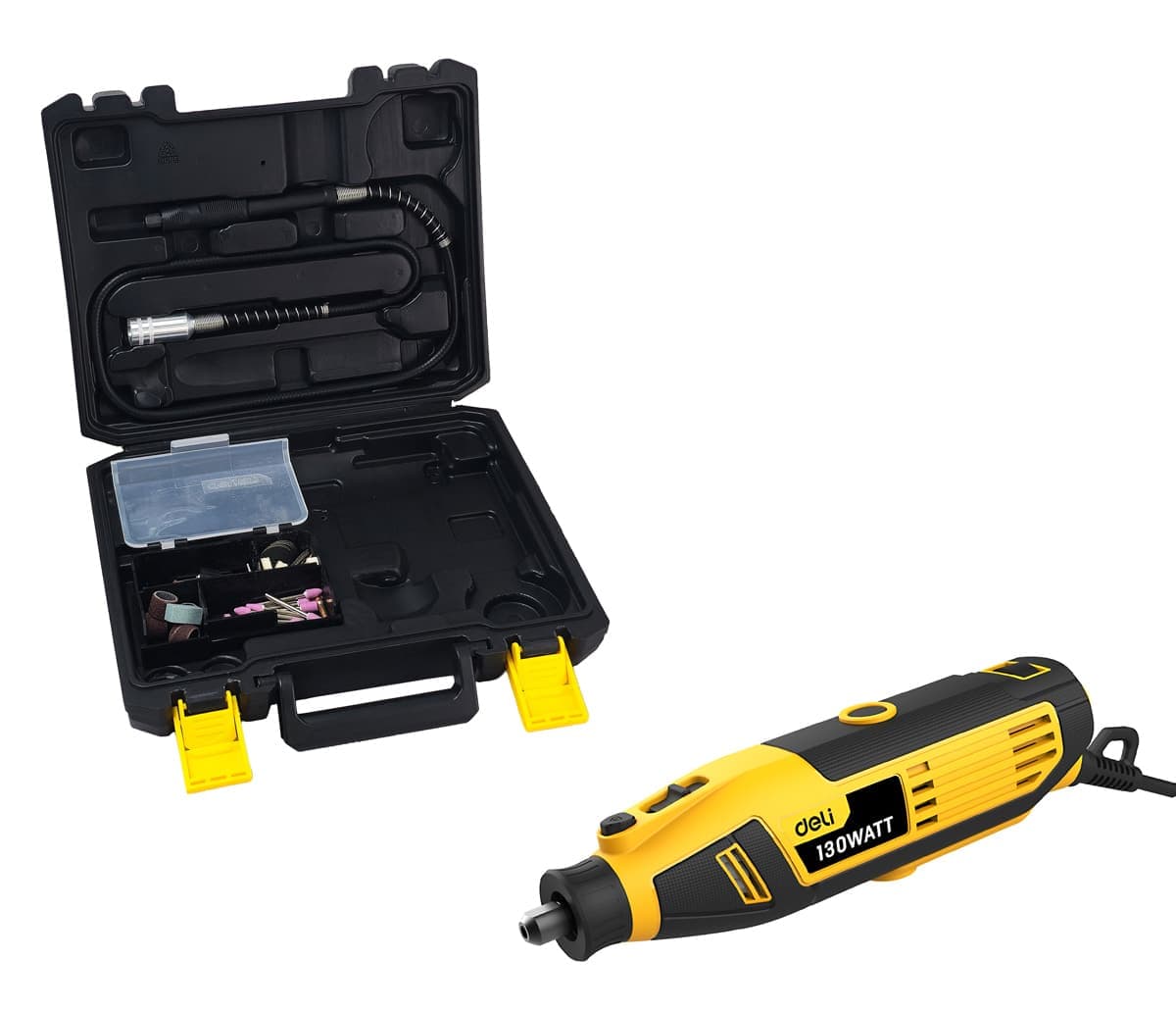 DELI περιστροφικό πολυεργαλείο DL-DM03-E1, 130W έως 32000rpm 3