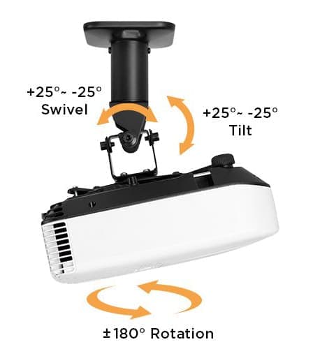 BRATECK Βάση για projectors EPB-2, οροφής, 360° περιστροφή, 15kg 5