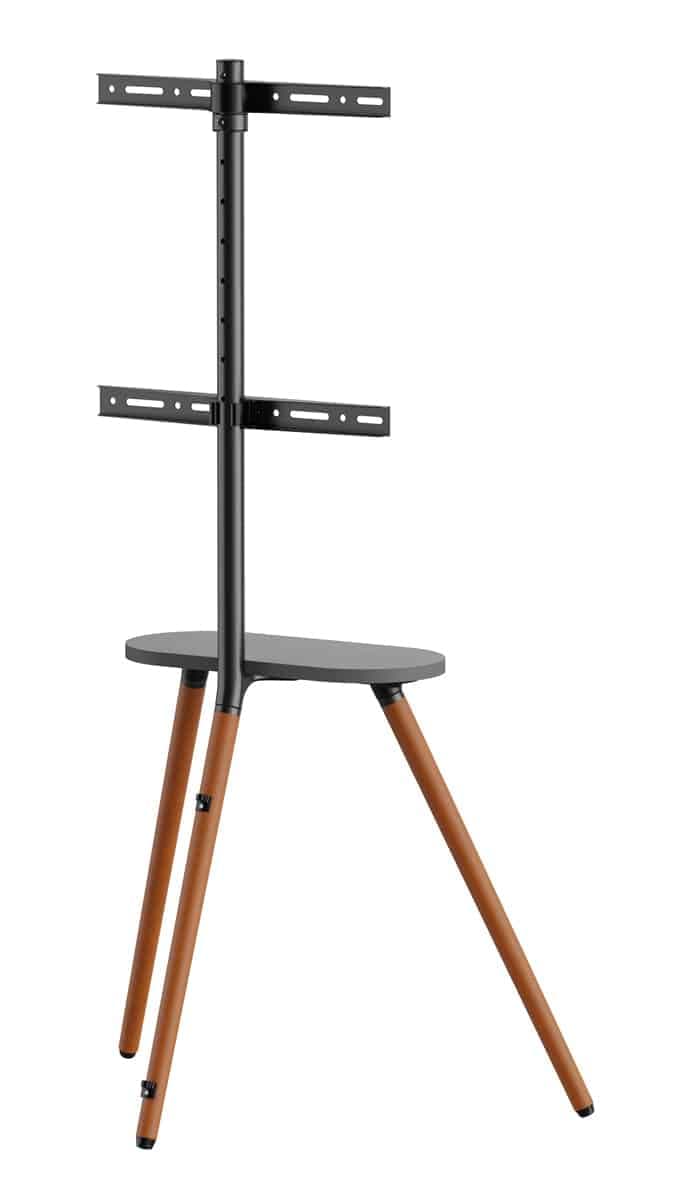BRATECK βάση τηλεόρασης δαπέδου FS28-44F-04, 43-65", έως 35kg, με ράφι 5