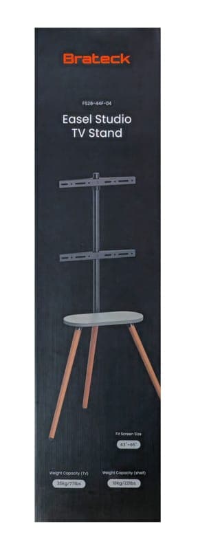 BRATECK βάση τηλεόρασης δαπέδου FS28-44F-04, 43-65", έως 35kg, με ράφι 7