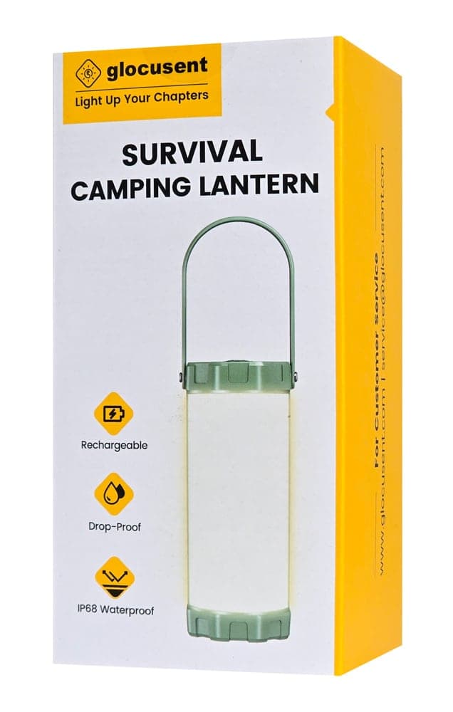GLOCUSENT LED φανάρι GLCSNTCL001G, επαναφορτιζόμενο, έως 1200lm, IP68, πράσινο 8