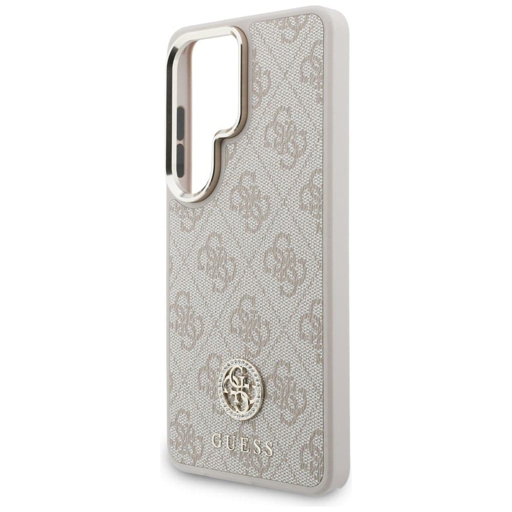 Guess 4G Big Rhinestone Triangle Strap - θήκη για Samsung Galaxy S26 Ultra - Ροζ 6