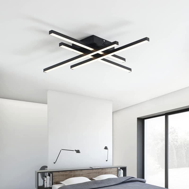 POWERTECH LED φωτιστικό οροφής HLL-0111, 50W, 4500K, 9x60x60cm, μαύρο 2