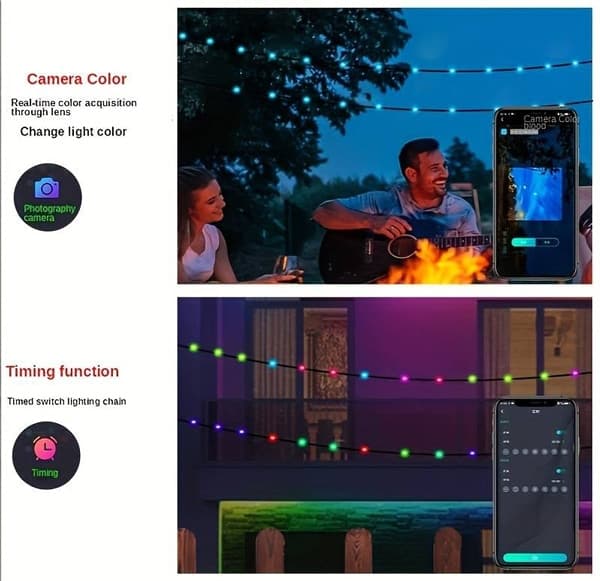 POWERTECH smart LED καλωδιοταινία HLL-0132, RGB, IP44, Bluetooth, 15m 7